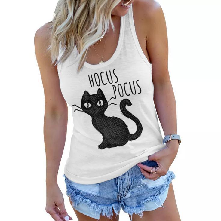 Halloween  For Cat Lovers | Hocus Pocus Black Cat  Women Flowy Tank
