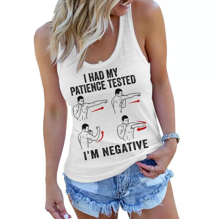 I Had My Patience Tested Im Negative Coworker Funny Sarcasm  Women Flowy Tank