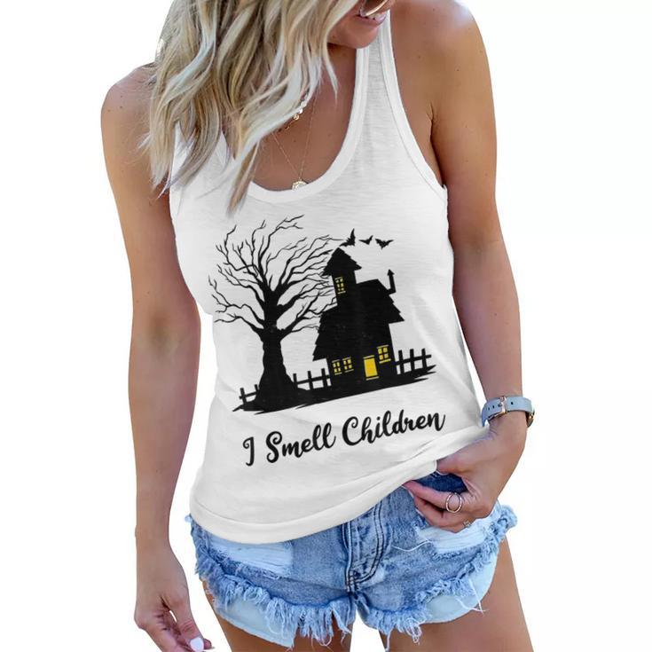 I Smell Children Kids Funny Costume Halloween Witch House  Women Flowy Tank