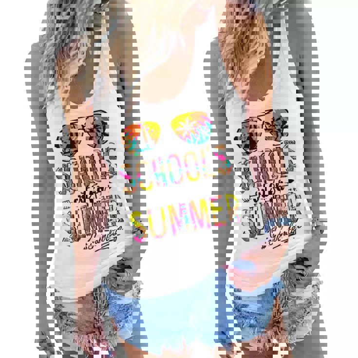 Last Day Of School Schools Out For Summer School Nurse Life Women Flowy Tank