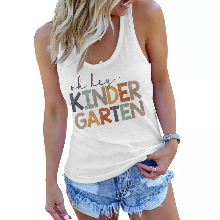 Oh Hey Kindergarten Back To School For Teachers And Students  V2 Women Flowy Tank