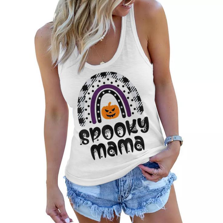 One Spooky Mama Funny Family Halloween Costume Matching Gift  Women Flowy Tank