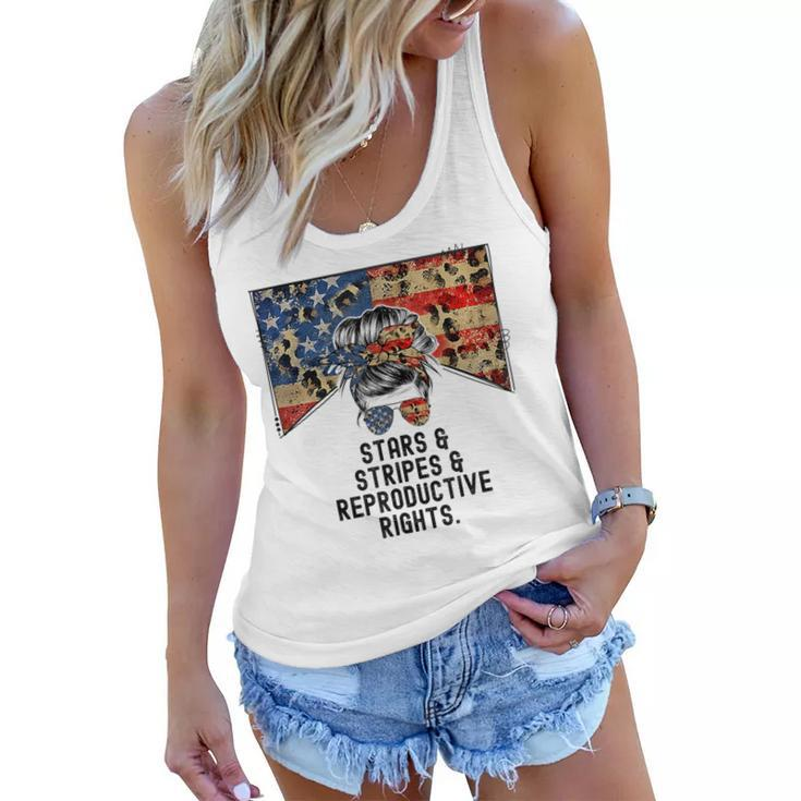 Pro Choice Feminist 4Th Of July - Stars Stripes Equal Rights  Women Flowy Tank
