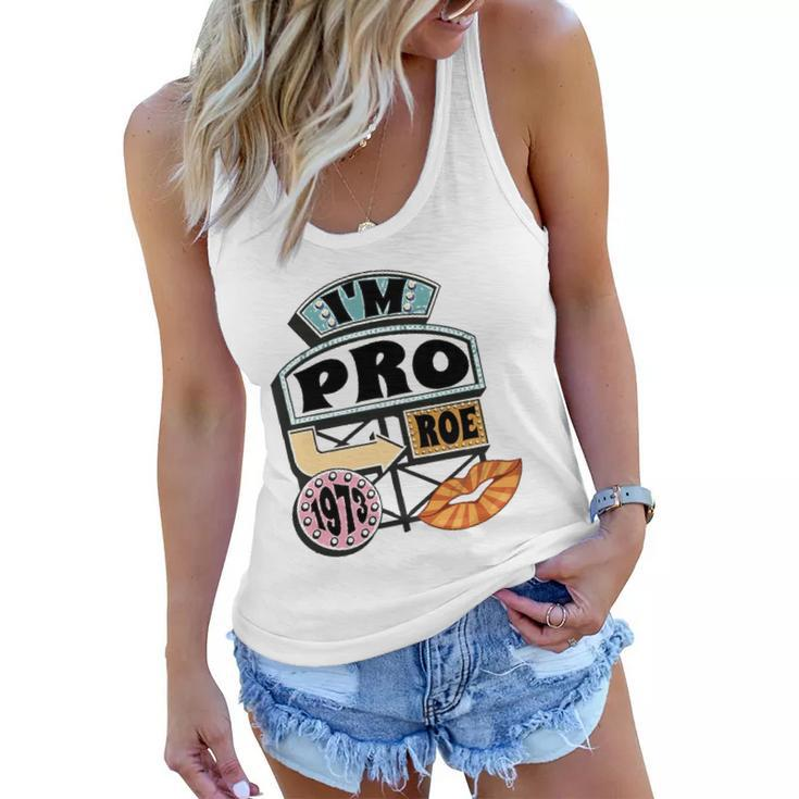 Reproductive Rights Pro Roe Pro Choice Mind Your Own Uterus Retro Women Flowy Tank
