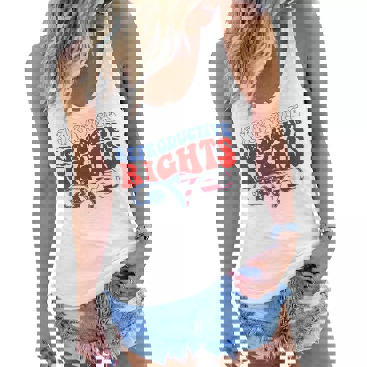 Stars Stripes Reproductive Rights Patriotic 4Th Of July  V2 Women Flowy Tank
