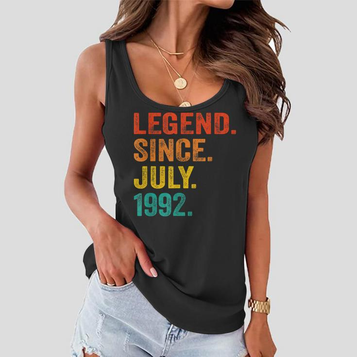30Th Birthday Legend Since July 1992 30 Years Old Vintage Women Flowy Tank