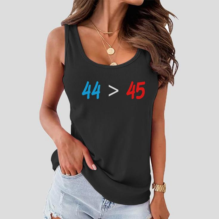 44 45 Red White Blue 44Th President Is Greater Than 45 Tshirt Women Flowy Tank