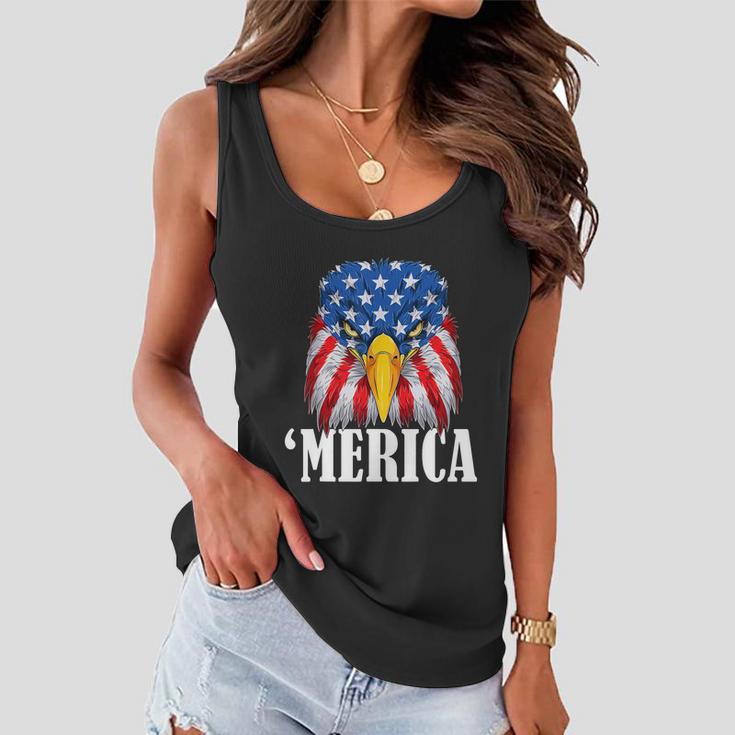 4Th July Eagle Merica America Independence Day Patriot Usa Gift Women Flowy Tank