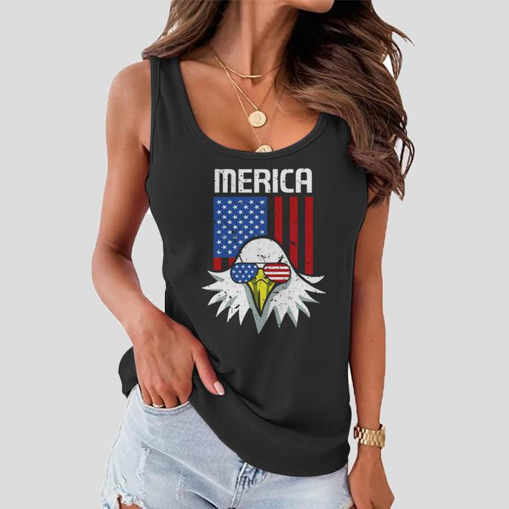 4Th Of July American Flag Bald Eagle Mullet 4Th July Merica Gift Women Flowy Tank