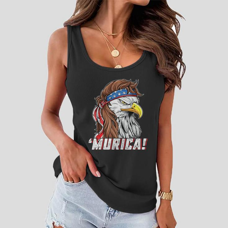 4Th Of July Eagle Mullet Murica American Flag Usa Merica Cute Gift Women Flowy Tank