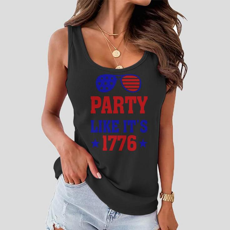 4Th Of July Party Like Its 1776 Sunglass Women Flowy Tank