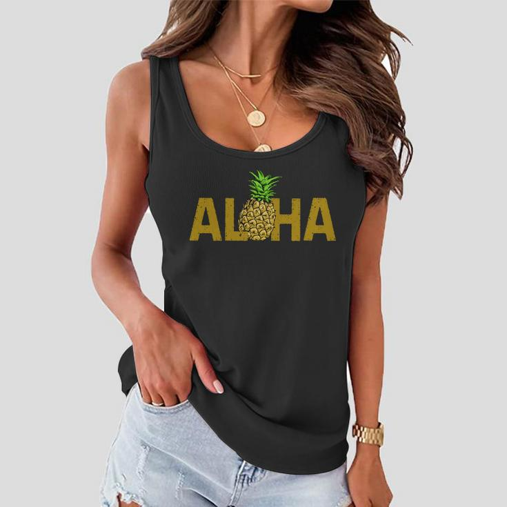 Aloha Summer Pineapple Women Flowy Tank