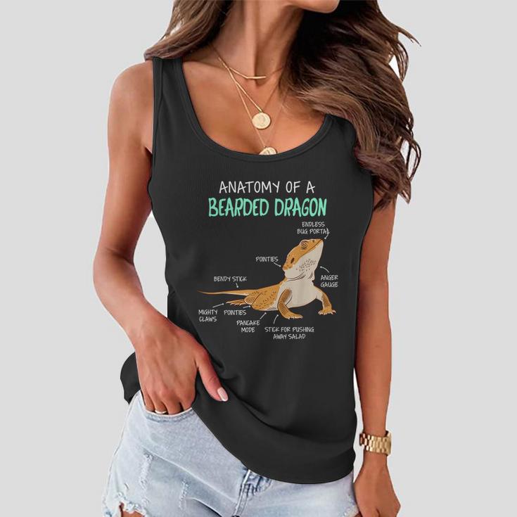 Anatomy Of A Bearded Dragon Bearded Dragon Lizard Pogona Reptile Women Flowy Tank