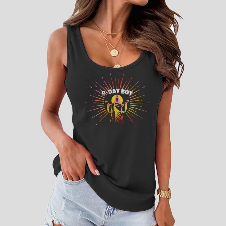 B-Day Boy Jesus Birthday Women Flowy Tank