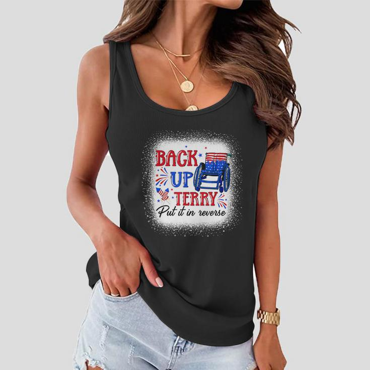 Back Up Terry Put It In Reverse 4Th Of July American Flag Women Flowy Tank
