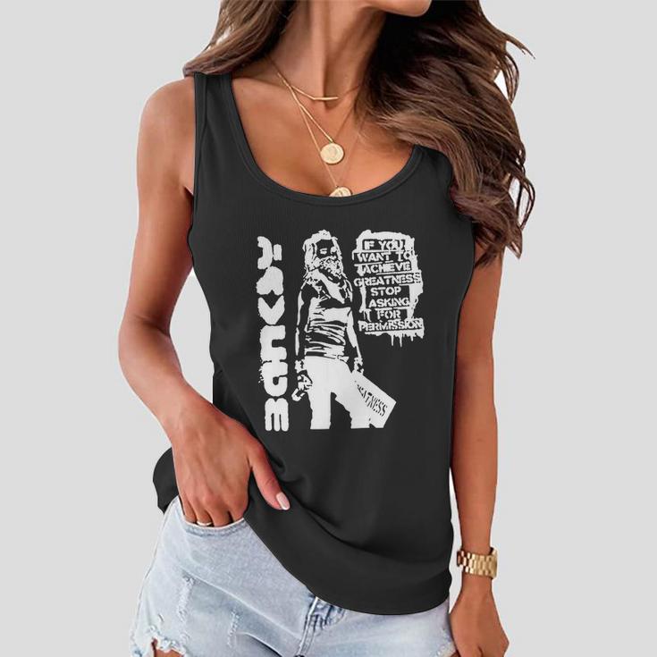 Banksy Achieve Greatness Women Flowy Tank