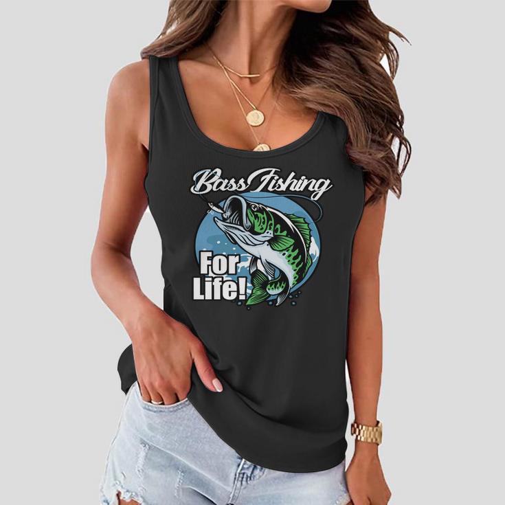 Bass Fishing For Life Women Flowy Tank