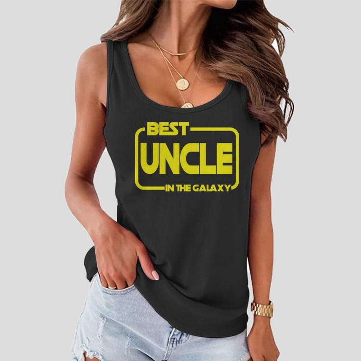 Best Uncle In The Galaxy Funny Tshirt Women Flowy Tank