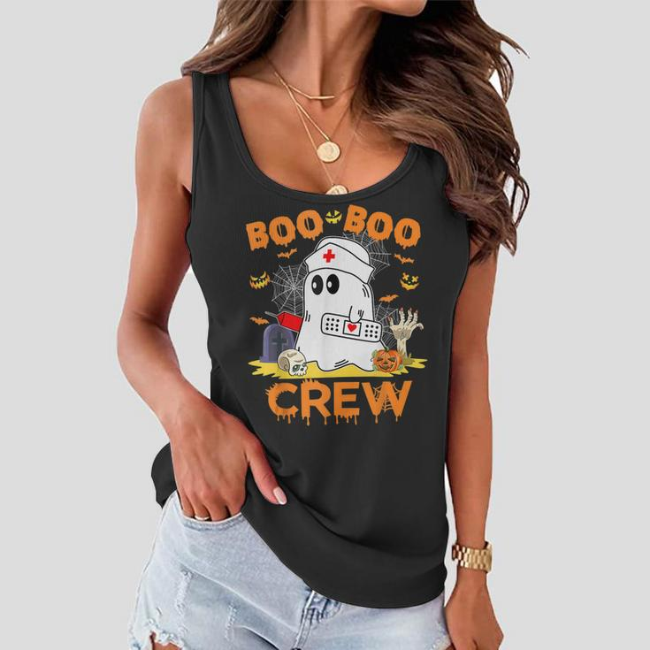 Boo Boo Crew Nurse Halloween Vibes Halloween Costume Women Flowy Tank
