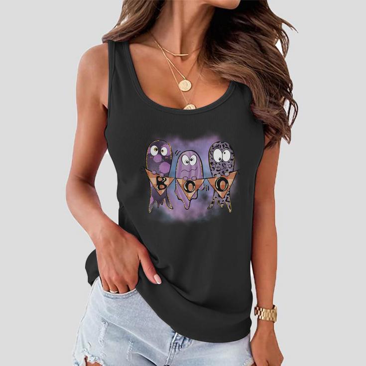 Boo Halloween Quote V4 Women Flowy Tank