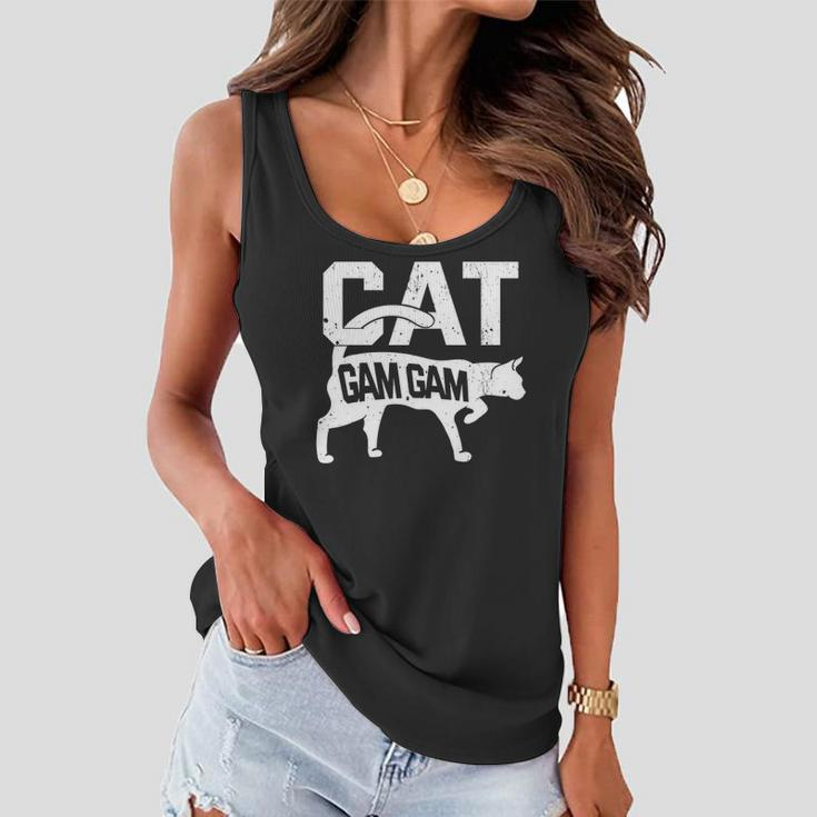 Cat Gam Gam Kitten Pet Owner Meow Women Flowy Tank