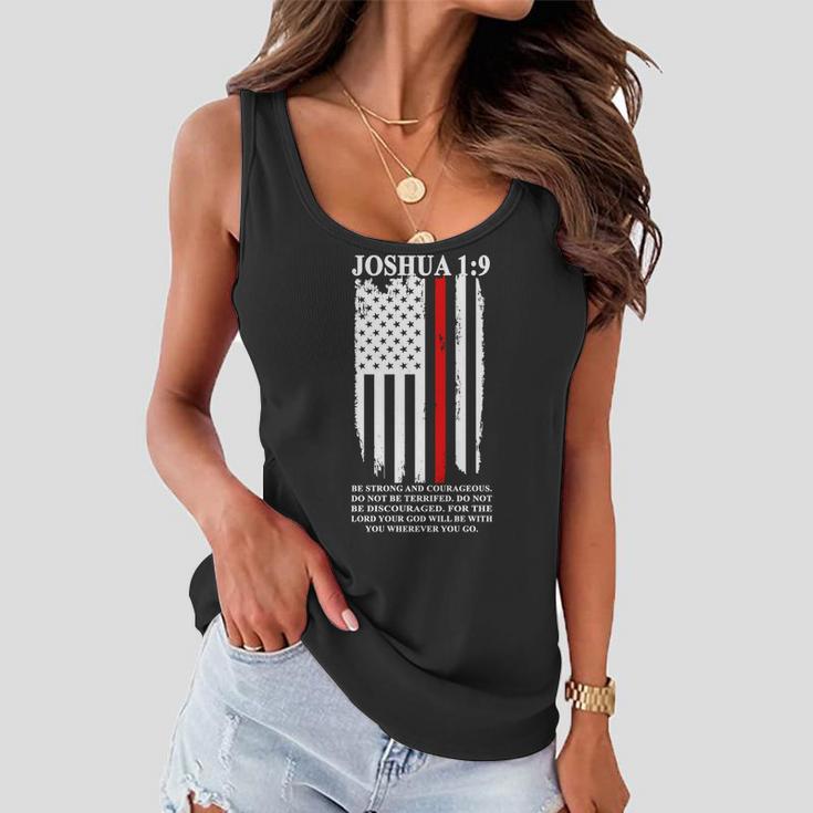 Christian Red Thin Line Tshirt Women Flowy Tank