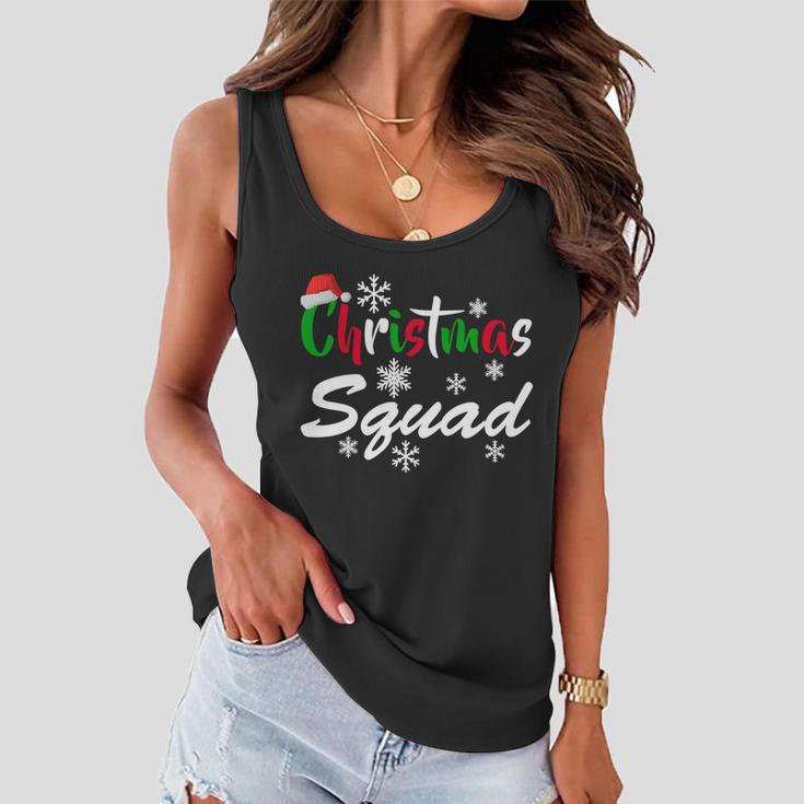 Christmas Squad Funny Tshirt Women Flowy Tank