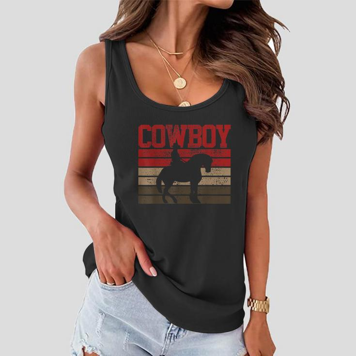 Cowboy Rodeo Horse Gift Country Women Flowy Tank