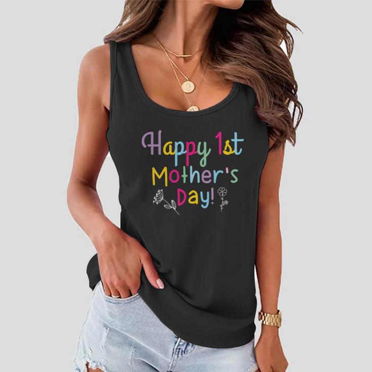 Cute Motivational First Mothers Day Colorful Typography Slogan Tshirt Women Flowy Tank