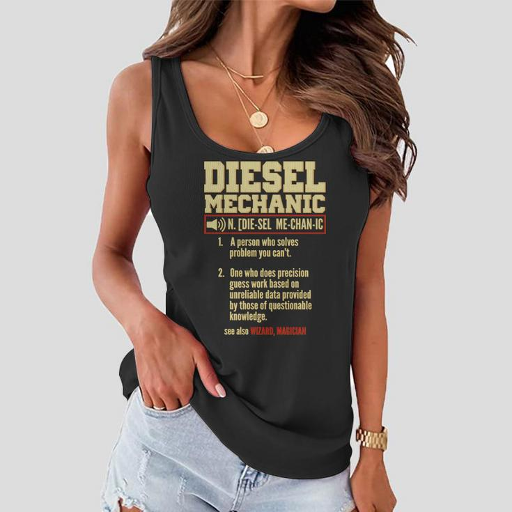 Diesel Mechanic Tshirt Women Flowy Tank