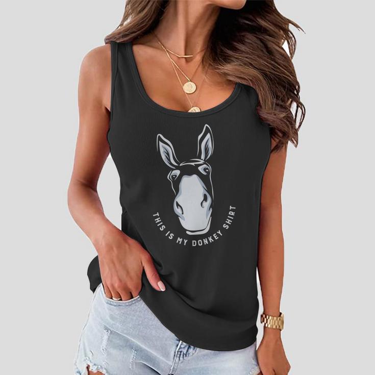 Donkey Funny Saying Cute Mule Farm Animal Gift V2 Women Flowy Tank