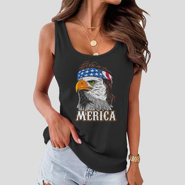 Eagle Mullet 4Th Of July Cool Gift Usa American Flag Merica Gift Women Flowy Tank