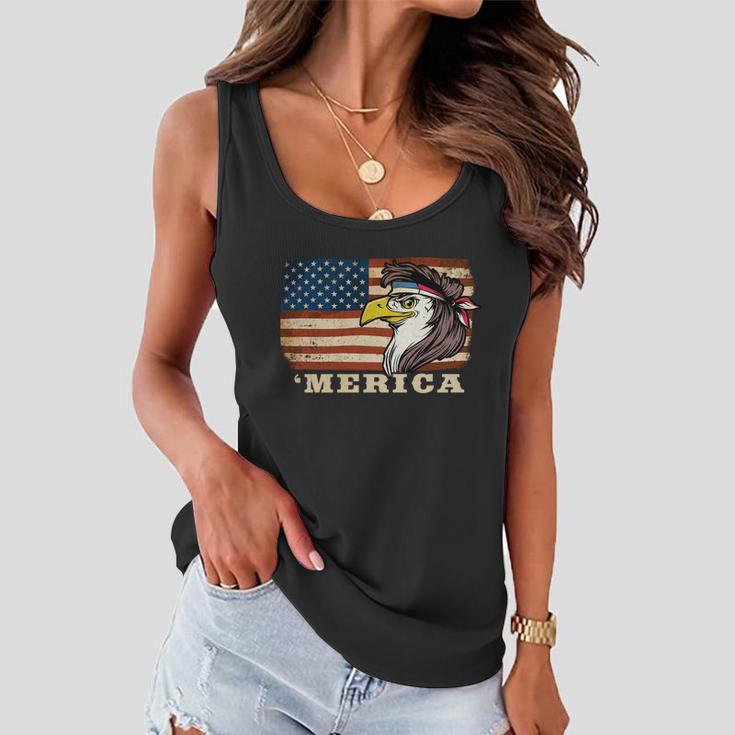 Eagle Mullet Usa American Flag Merica 4Th Of July Meaningful Gift Women Flowy Tank