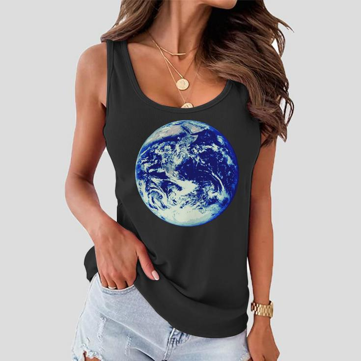 Earth World Tshirt Women Flowy Tank