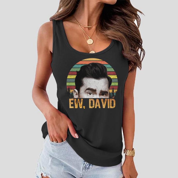 Ew David Funny Retro Women Flowy Tank