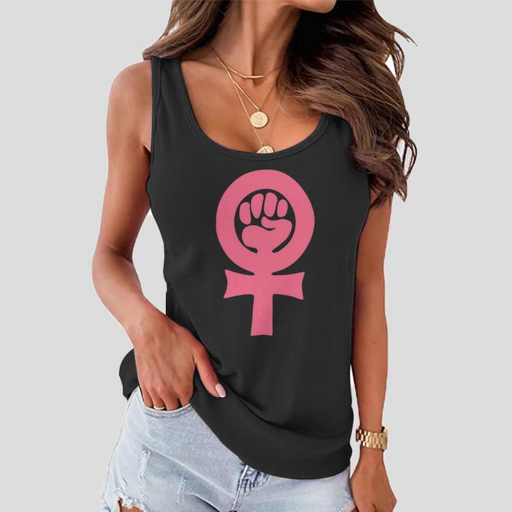 Feminism Venus Clenched Fist Symbol Womens Rights Feminist Women Flowy Tank