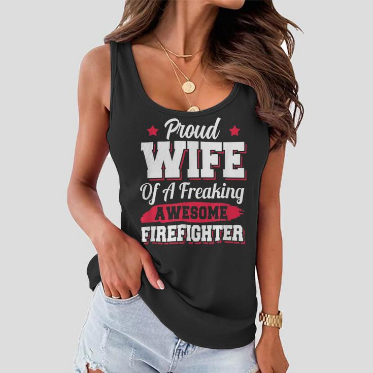 Firefighter Volunteer Fireman Firefighter Wife V3 Women Flowy Tank