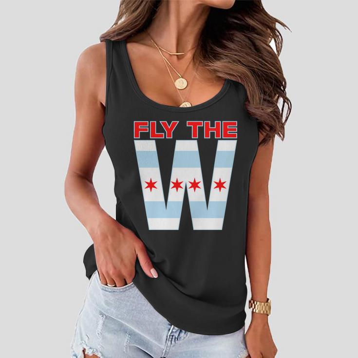 Fly The W Chicago Flag Women Flowy Tank