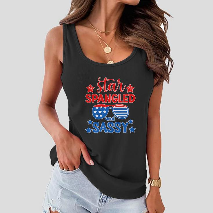 Funny 4Th Of July Star Spangled And Sassy Women Flowy Tank