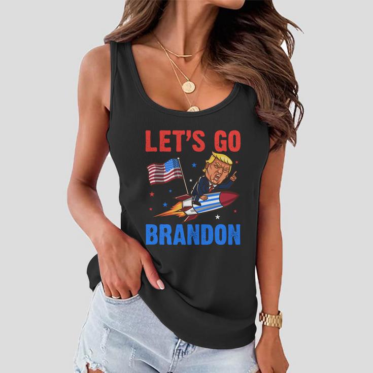 Funny Anti Biden Lets Go Brandon Pro Trump Lets Go Brandon Tshirt Women Flowy Tank