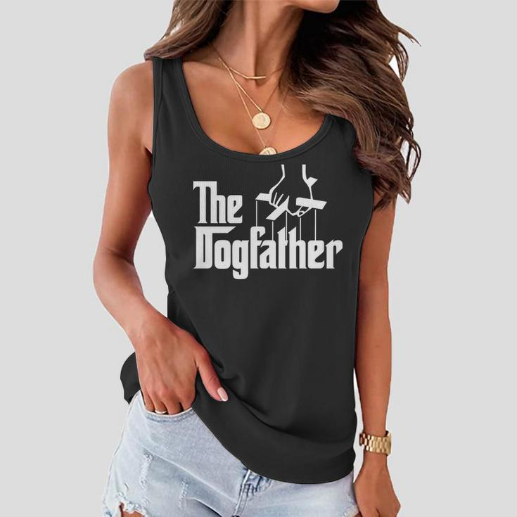 Funny Dog Father The Dogfather Tshirt Women Flowy Tank