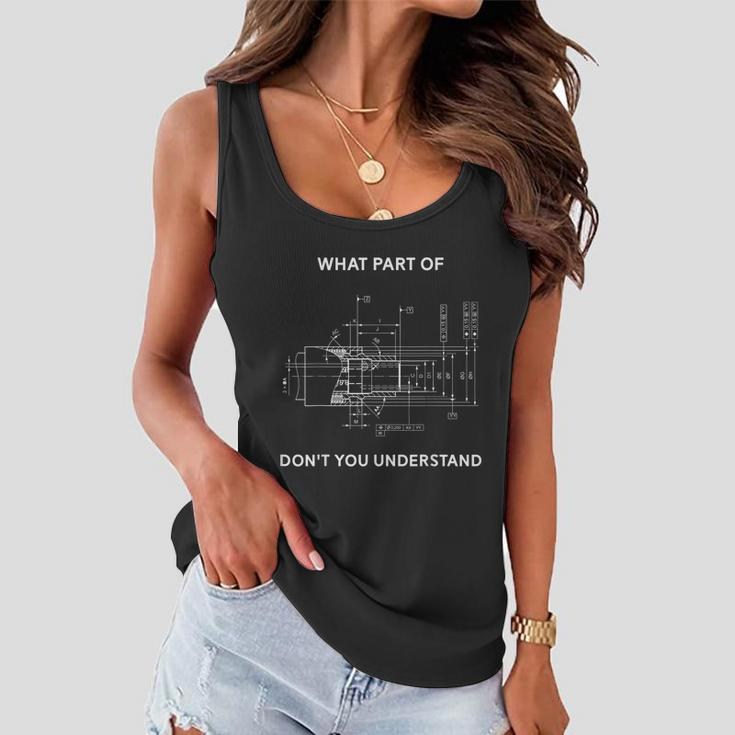 Funny Engineering Mechanical Engineering Tshirt Women Flowy Tank