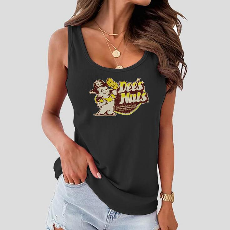 Funny Vintage Dees Nuts Logo Women Flowy Tank