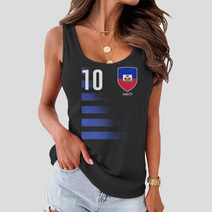 Haiti Football Soccer Futbol Jersey Tshirt Women Flowy Tank