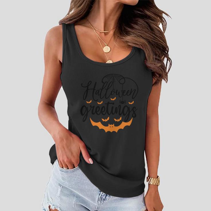 Halloween Greetings Halloween Quote Women Flowy Tank