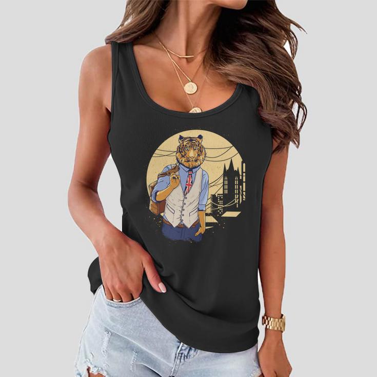 Handsome Tiger Women Flowy Tank