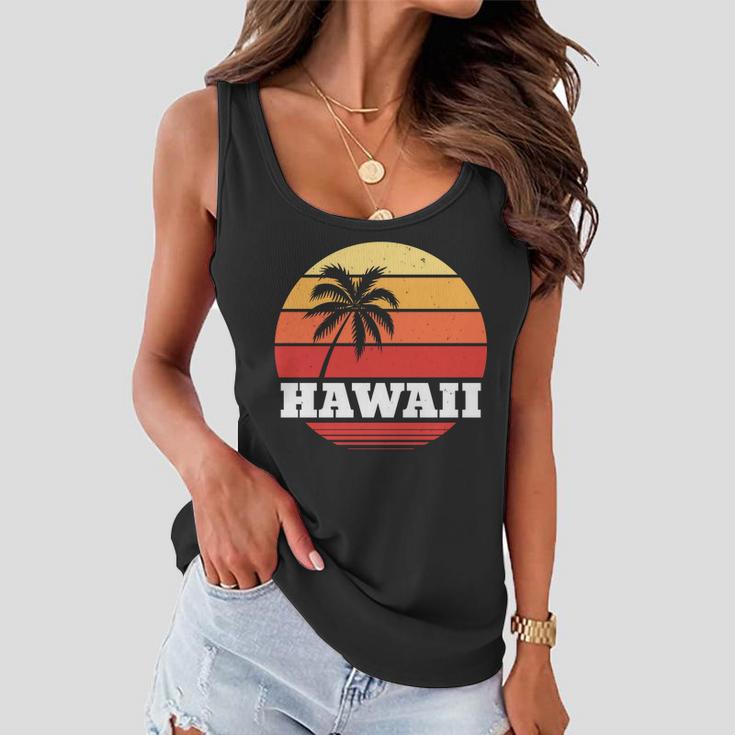 Hawaii Retro Sun Tshirt Women Flowy Tank