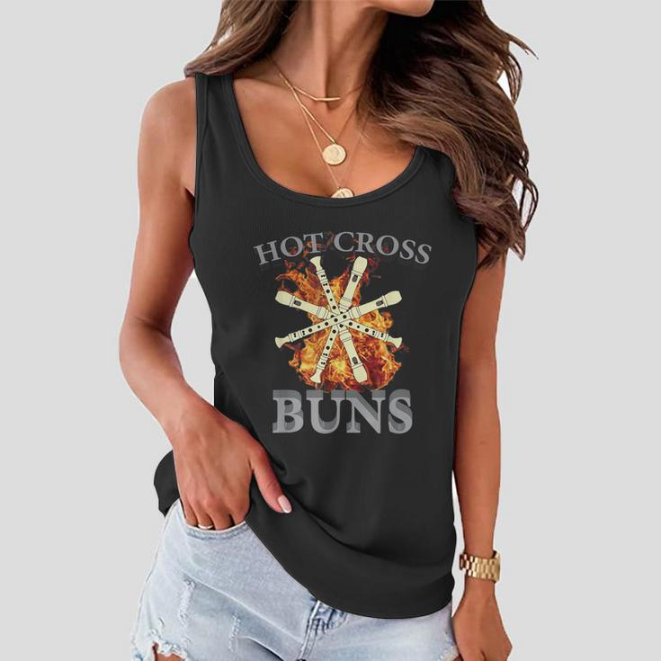 Hot Cross Buns Funny Trendy Hot Cross Buns Graphic Design Printed Casual Daily Basic Women Flowy Tank