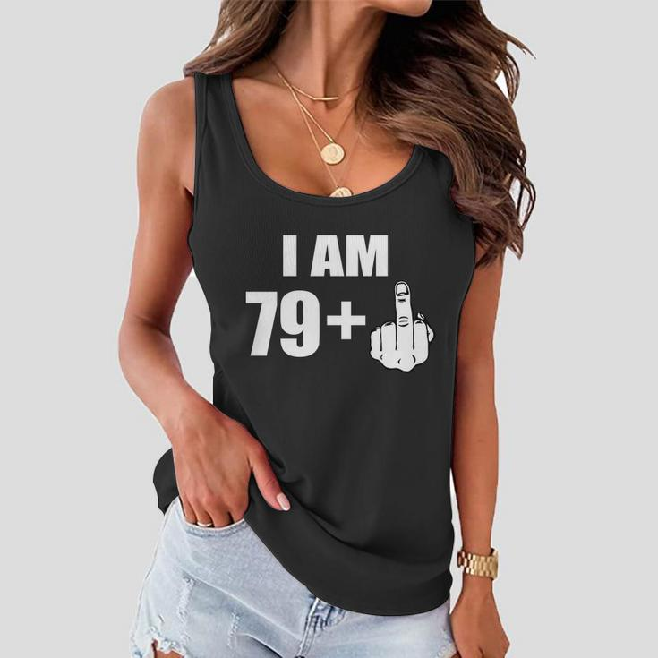 I Am 80 Middle Finger 80Th Birthday Gift Tshirt Women Flowy Tank