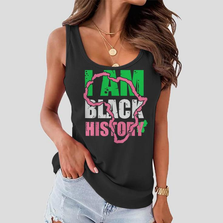 I Am Black History Aka Black History Month 2022 Women Flowy Tank